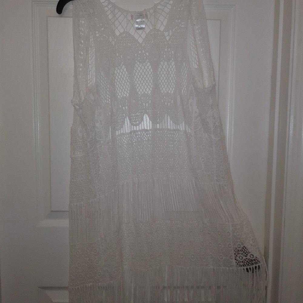 Dizzy Lizzy Women's Hippie Vest White One Size